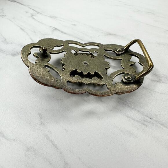 Rhinestone Studded Floral Flower Belt Buckle - Picture 6 of 12